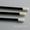 Zwart PP Stick Double Head Foam Tip Swab